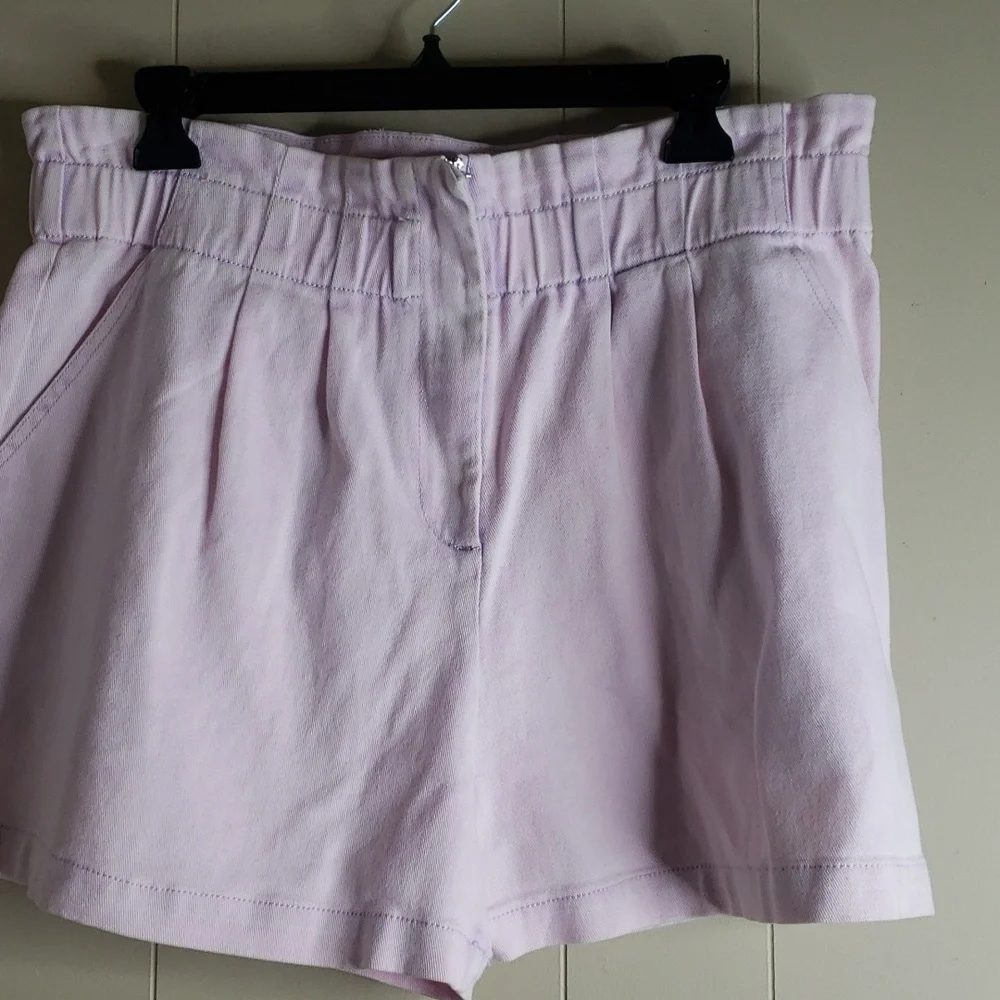 Skies of Blue Paperbag Denim Shorts Large - Picture 5 of 8